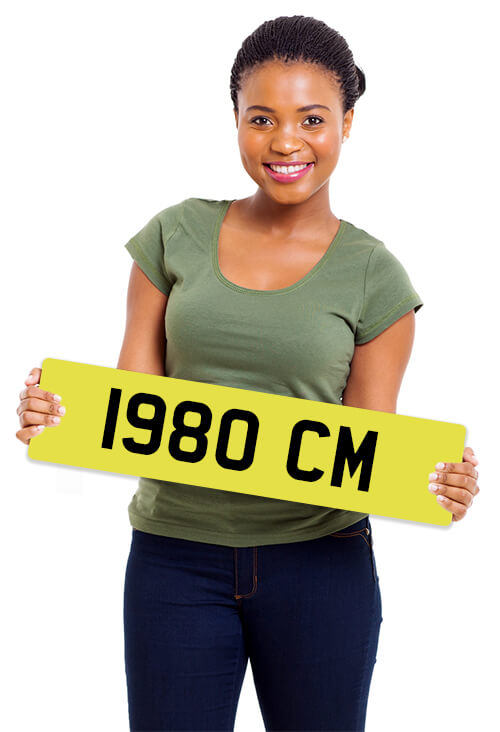 Valentines ideas - number plate as a gift