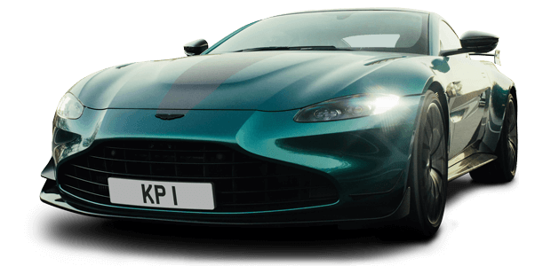 An Aston Martin Vantage F1 Edition bearing the registration KP 1