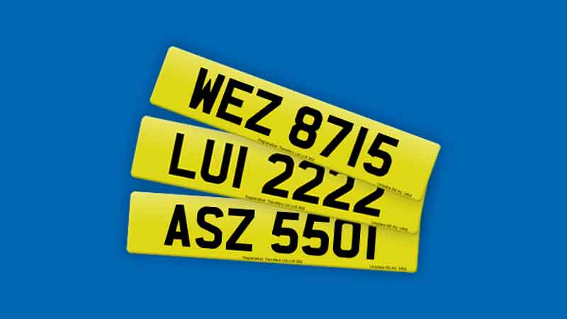 Dvla deals reg plates