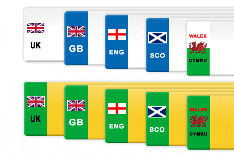 Graphic showing the available flag options