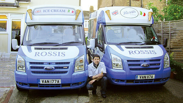Rossi's cool ice cream van number plates