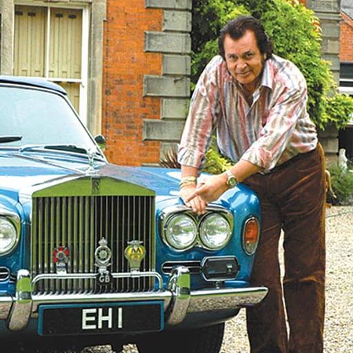 Engelbert Humperdinck with number plate EH 1