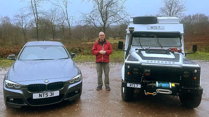 Norman Seddon with his number plates