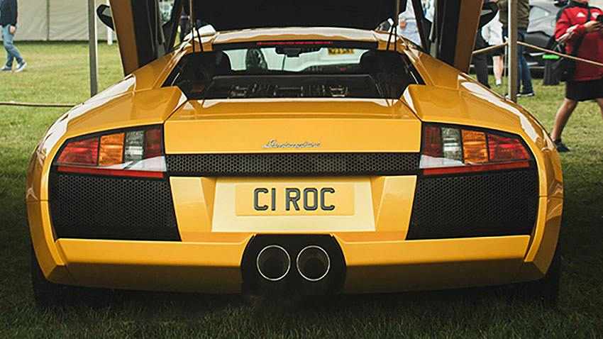 Ciro Ciampi's Lamborghini Murcielago with his personalised C1 ROC