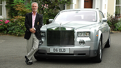 David Gold with his number plate D6 OLD