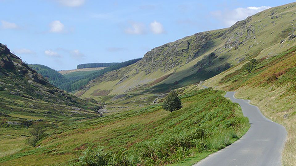 Abergwesyn Valley in Wales