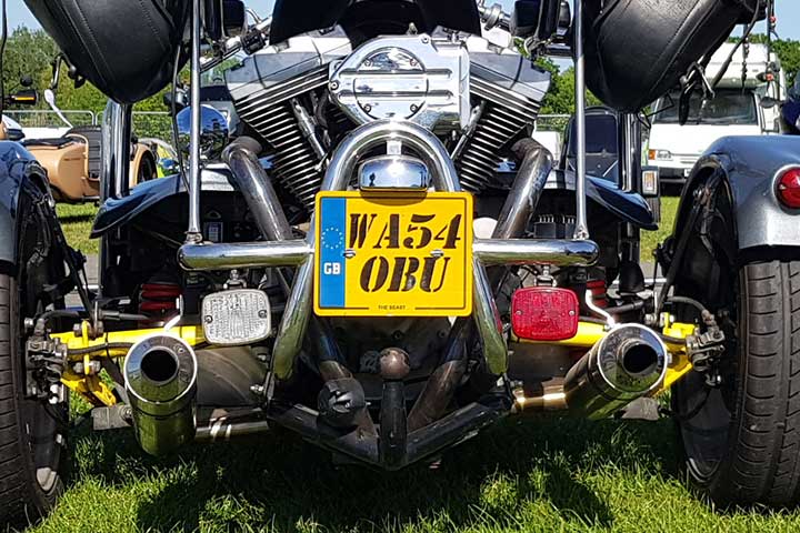 A showplate at the Devitt MCN Festival of Motorcycling event in 2022