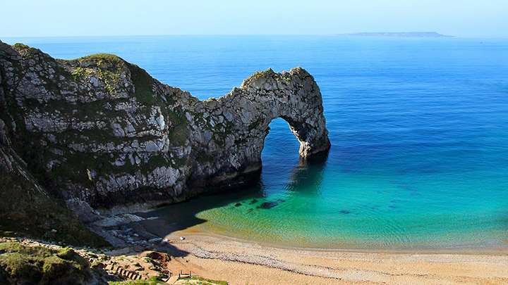 A view of Durdle Door in Dorset